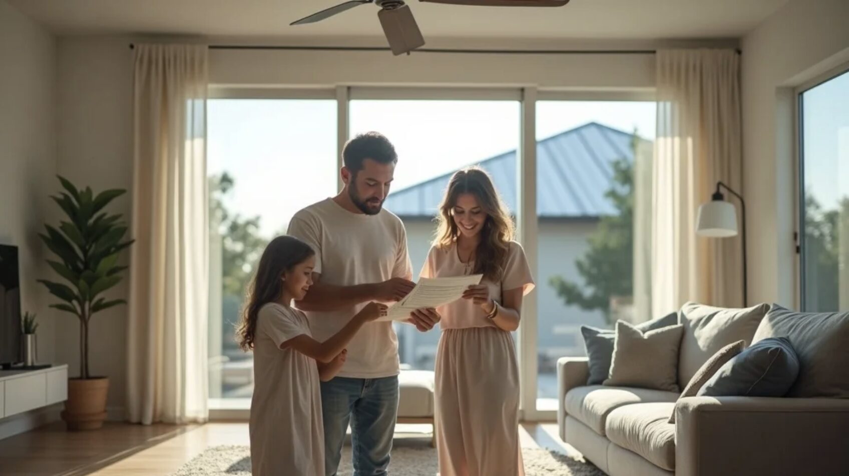 Houston Family Enjoying energy efficient windows
