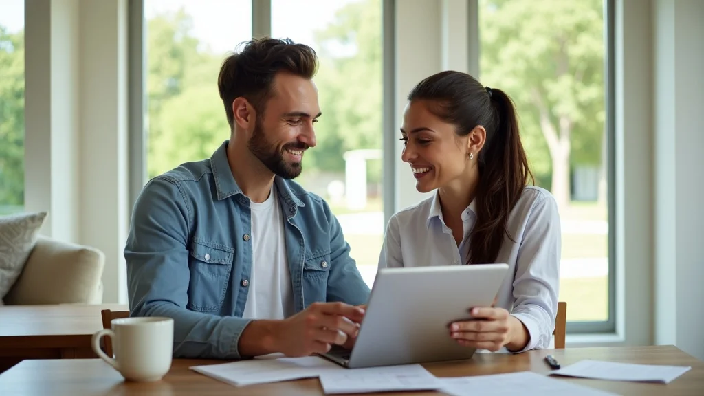 Master Elite roofing contractor providing transparent estimate and financing options to Houston homeowner