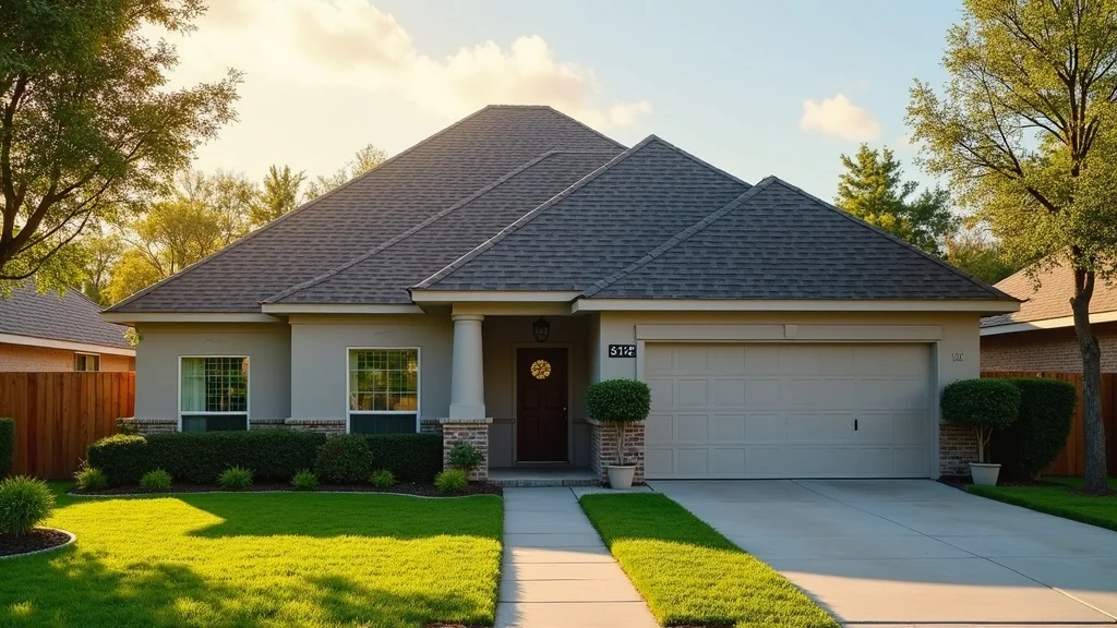 Professional home exterior with clean versus stained roof, illustrating curb appeal and black streaks on roofs in Houston